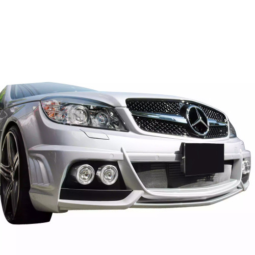 ModeloDrive FRP WAL BISO Front Bumper /w Housings > Mercedes-Benz C-Class W204 2008-2011 - image 1