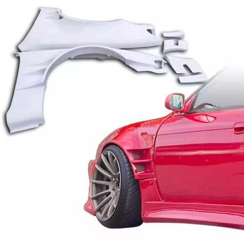 ModeloDrive FRP ORI t4 75mm Wide Body Fenders (front) 6pc > Nissan 240SX S14 1997-1998 - image 1