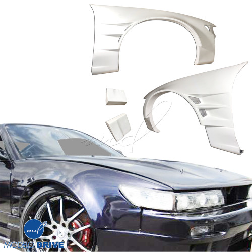 ModeloDrive FRP ORI t4 75mm Wide Body Fenders (front) 4pc > Nissan Silvia S13 1989-1994> 2/3dr - image 1