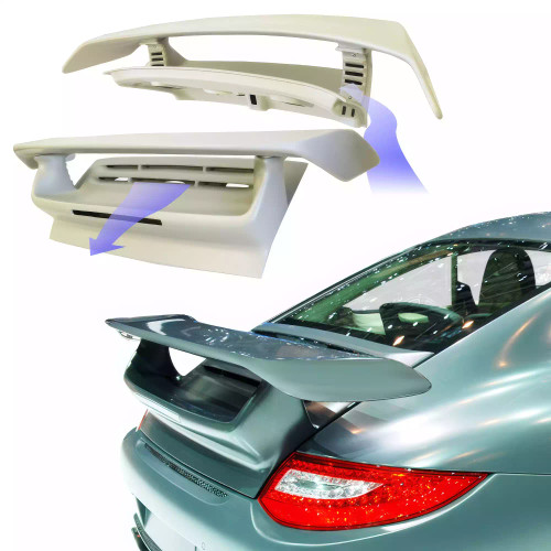 ModeloDrive FRP MASO Engine Lid Spoiler Wing > Porsche 911 997 2005-2011 - image 1