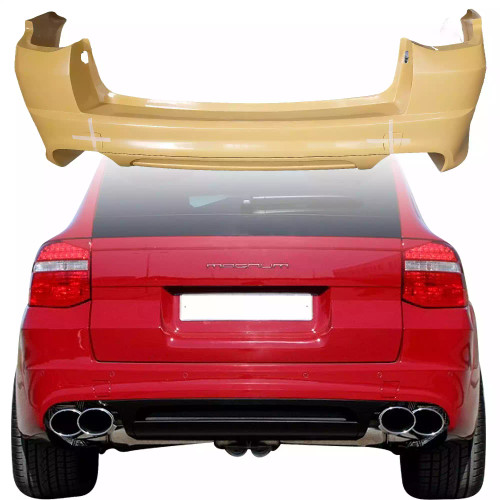 ModeloDrive FRP TART Rear Bumper w Diffuser > Porsche Cayenne 957 2008-2010 - image 1