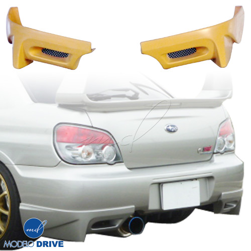 ModeloDrive FRP ING Rear Add-on Valances 2pc > Subaru WRX 2004-2007 > 4dr Sedan - image 1