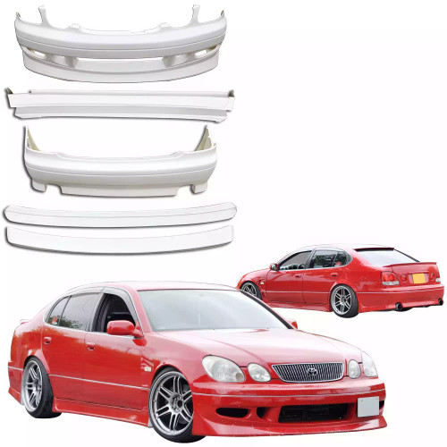 ModeloDrive FRP KAZA Body Kit /w Wings 6pc > Lexus GS300 1998-2005 - image 1