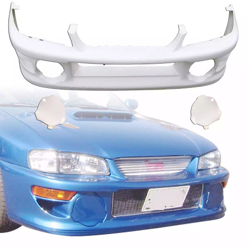 ModeloDrive FRP LS WRC 00 Front Bumper w Caps 3pc > Subaru Impreza (GC8) 1993-2001 > 2/4dr - image 1