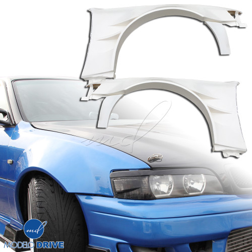 ModeloDrive FRP ORI t4 75mm Fenders (front) 4pc > Toyota Chaser JZX100 1996-2001 - image 1