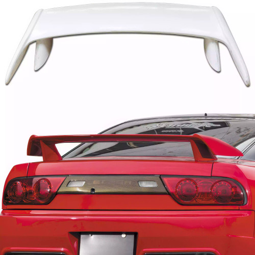 ModeloDrive FRP Type-X Trunk Spoiler Wing > Nissan 240SX 1989-1994 > 3dr Hatch - image 1