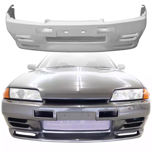 ModeloDrive FRP GTR-LOOK Front Bumper > Nissan Skyline R32 GTS 1990-1994 > 2/4dr - image 1