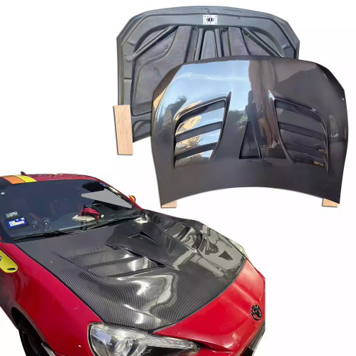 ModeloDrive Carbon Fiber VAR GT Hood > Toyota 86 2017-2020 - image 1