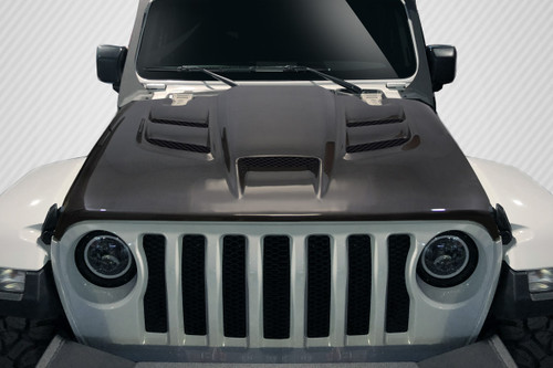 2019-2022 Jeep Wrangler JL Gladiator JT Carbon Creations Viper Look Hood 1 pc