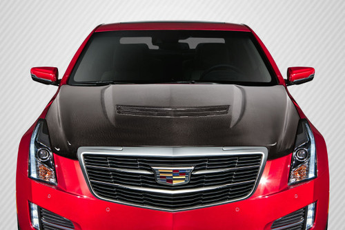2012-2019 Cadillac ATS Carbon Creations V Look Hood 1 Piece
