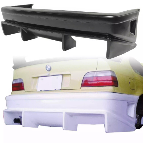 VSaero FRP BOME Rear Bumper > BMW 3-Series 325i 328i E36 1992-1998 > 2/4dr - image 1