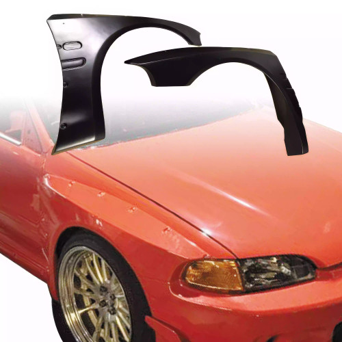 VSaero FRP TKYO Wide Body Fender Flares (front) 40mm > Honda Civic EG 1992-1995 > 3dr Hatchback - image 1