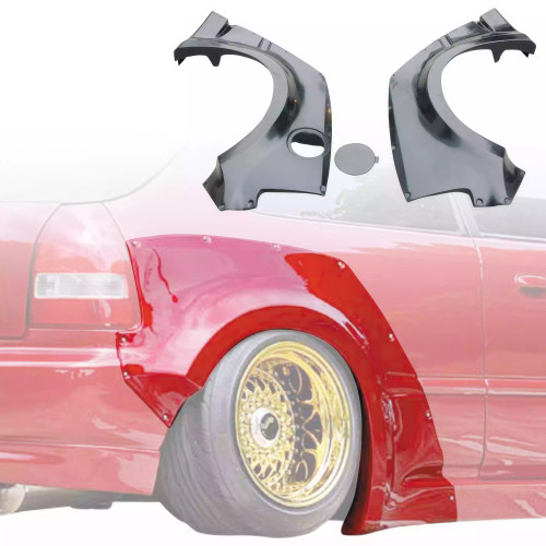 VSaero FRP MAM Wide Body Fender Flares (rear) 3pc 60mm > Honda Civic EK 1996-2000 > 3dr Hatchback - image 1