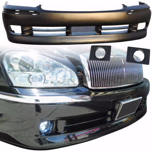 VSaero FRP JPRO Front Bumper 3pc > Infiniti Q45 F50 Cima President 2002-2004 - image 1