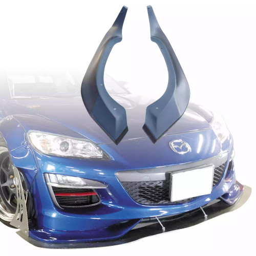 VSaero FRP TKYO Wide Body Front Lip Add-ons 2pc > Mazda RX-8 SE3P 2009-2011 - image 1