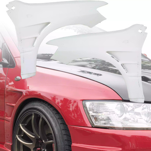 VSaero FRP CSPE Wide Body 20mm Fenders (front) > Mitsubishi Evolution EVO8 EVO9 CT9A 2003-2006 - image 1