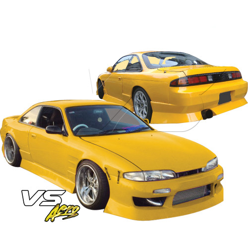 VSaero FRP URA Body Kit 4pc > Nissan 240SX S14 1995-1996 - image 1