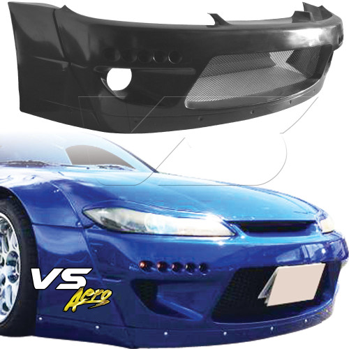 VSaero FRP TKYO Wide Body Front Bumper > Nissan Silvia S15 1999-2002 - image 1