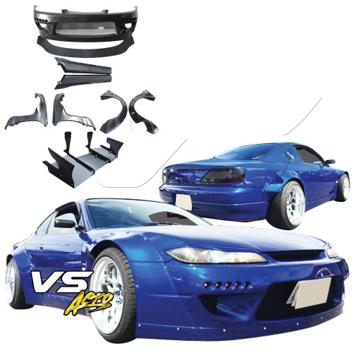VSaero FRP TKYO Wide Body Kit > Nissan Silvia S15 1999-2002 - image 1