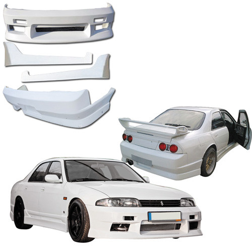 VSaero FRP MSPO Body Kit 4pc > Nissan Skyline R33 GTS 1995-1998 > 4dr Sedan