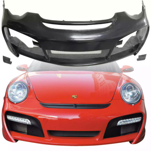 VSaero FRP TART GT Front Bumper 3pc > Porsche 911 997 2005-2012 - image 1