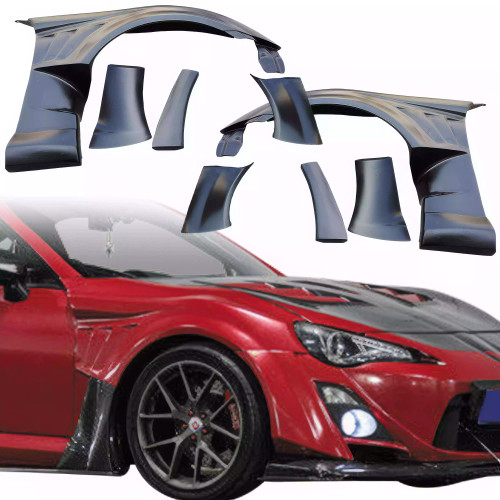 VSaero FRP VAR Wide Body Fenders (front) 8pc 50mm > Subaru BRZ ZN6 2013-2020 - image 1