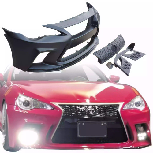 VSaero FRP AG LF-S Front Bumper w Grille 5pc > Toyota 86 2017-2020 - image 1