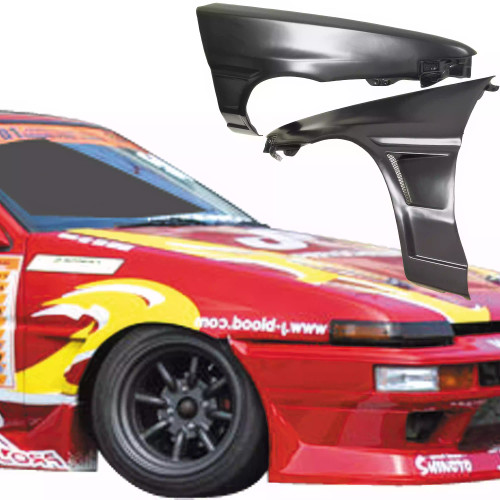 VSaero FRP JBLO Wide Body Fenders (front) 20mm > Toyota Corolla AE86 Trueno 1984-1987 > 2/3dr - image 1