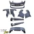 FRP APBR Wide Body Kit 9pc > Infiniti G35 Coupe 2003-2006 > 2dr Coupe - image 3