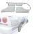 FRP URA Wide Body Fenders (rear) 4pc > Nissan Skyline (R34) GTT 1999-2002 > 4dr Sedan - image 17