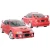 FRP EVO5 Wide Body Kit w Hood w Wing > Mitsubishi Evolution EVO5 EVO6 1998-2001 - image 1