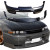 VSaero FRP TKYO Wide Body Front Bumper 2pc > Nissan Skyline (R33) GTR 1995-1998 > 2dr Coupe - image 1