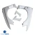 FRP VAR V2 Fenders (front) 4pc > Mitsubishi Evolution EVO8 EVO9 2003-2006 - image 4