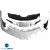 Partial Carbon Fiber MDES Front Bumper w Splitter > Ferrari 488 GTB (F142M) 2016-2019 - image 3