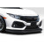 2017-2021 Honda Civic HB Type G Front Lip Under Spoiler - 1 Piece - image 3