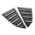 Chevrolet Camaro 2016-2024 Louvered Style 2 Piece Polyurethane Window Scoops - image 2