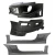 Mitsubishi Eclipse 2000-2005 Blits Style 4 Piece Polyurethane Full Body Kit - image 2