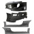 Mitsubishi Eclipse 2000-2005 Blits Style 4 Piece Polyurethane Full Body Kit - image 2