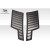 2015-2023 Ford Mustang GT350 Duraflex GT1 Side Hood Vents - 2 Piece - image 5