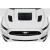 2015-2017 Ford Mustang GT1 Hood Vents - 3 Piece - image 7
