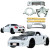 FRP MCRA v1-Louver Wide Body Kit 8pc > Toyota MRS MR2 Spyder 2000-2005 - image 4