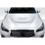 2014-2023 Infiniti Q50 GTS Look Hood - 1 Piece - image 4