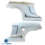 FRP TR-VM80 Wide Body Fenders (rear) > Toyota MRS MR2 Spyder 2000-2005 - image 2