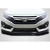 2016-2018 Honda Civic 2DR 4DR Yoka Front Lip Spoiler Air Dam - 3 Pieces - image 1