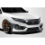 2016-2018 Honda Civic 2DR 4DR Yoka Front Lip Spoiler Air Dam - 3 Pieces - image 8