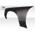 1979-1993 Ford Mustang Duraflex Manta Front Fender Flares - 2 Pieces ( +3 inches ) - image 4