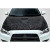 2008-2017 Mitsubishi Lancer / Lancer Evolution 10 Lancer Carbon Creations AeroForge Dritech GT Concept Hood - 1 Piece - image 1
