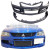 PP EVO9 Front Bumper w Lip Combo > Mitsubishi Evolution EVO8 EVO9 2003 - 2006 - image 3