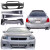 Scion TC 2005-2010 M Power Style 4 Piece Polyurethane Full Body Kit - image 1