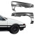 Steel OER Fenders (FRONT SET L R PAIR) > Toyota Corolla AE86 Trueno 1984-1987 - image 6